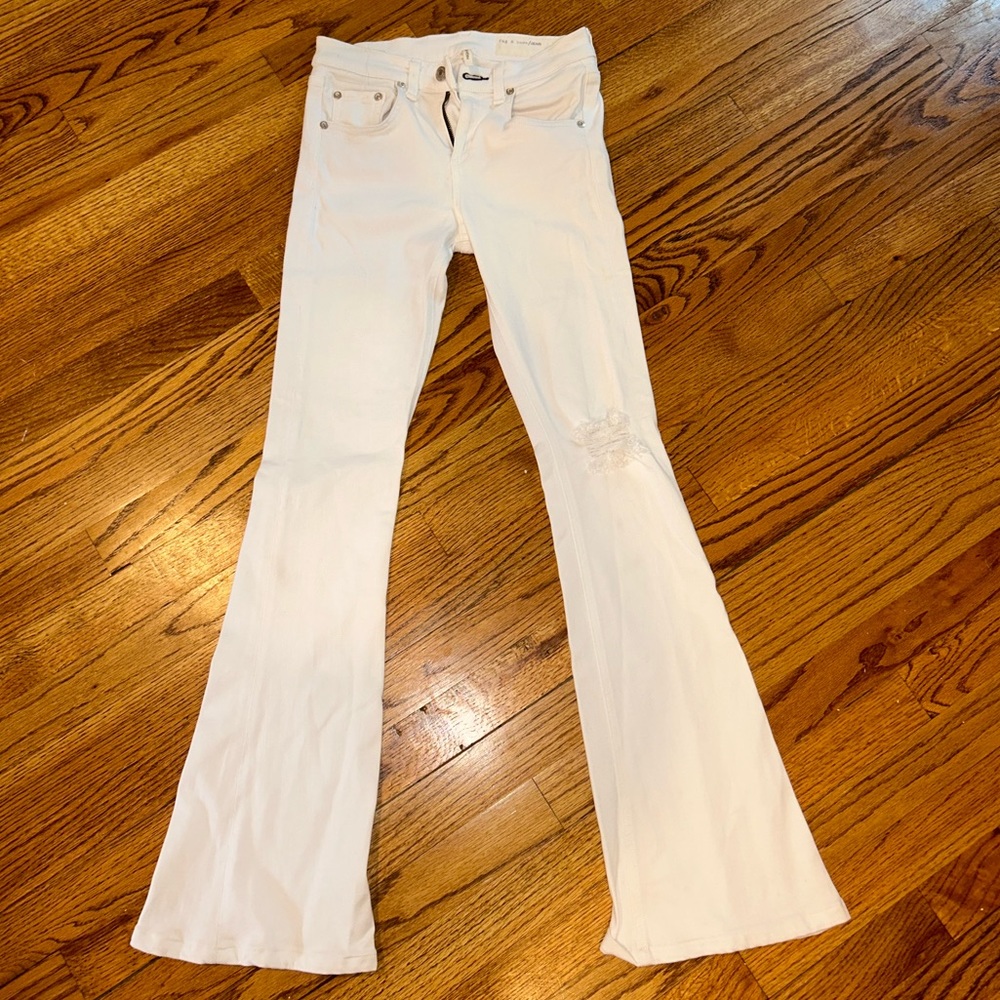 Rag and bone high rise flare jeans